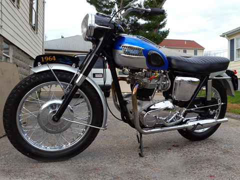 Vintage collectible British motorcycle restorations, Doug's Cycle Barn, MA, RI, CT, NH, ME, VT, NY