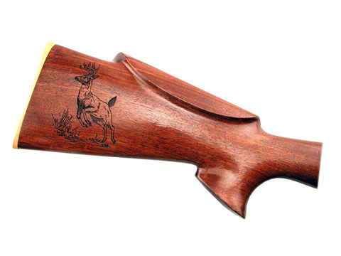 Laser-etched rifle stock, gun laser engraving services, MA, RI, CT, NH, ME, VT, NY
