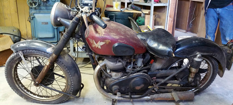 1951 Matchless - Vintage collectible British motorcycle restorations, Doug's Cycle Barn, MA, RI, CT, NH, ME, VT, NY